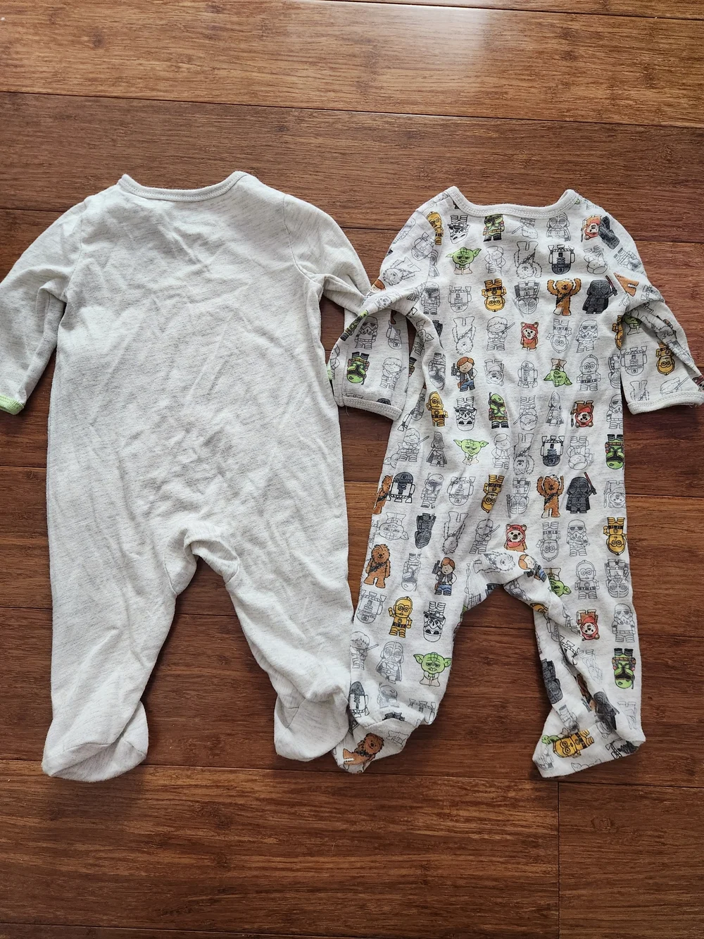 Star Wars Baby Yoda One-Piece Footed Zipper Sleepers Pajamas, 0-3 Months